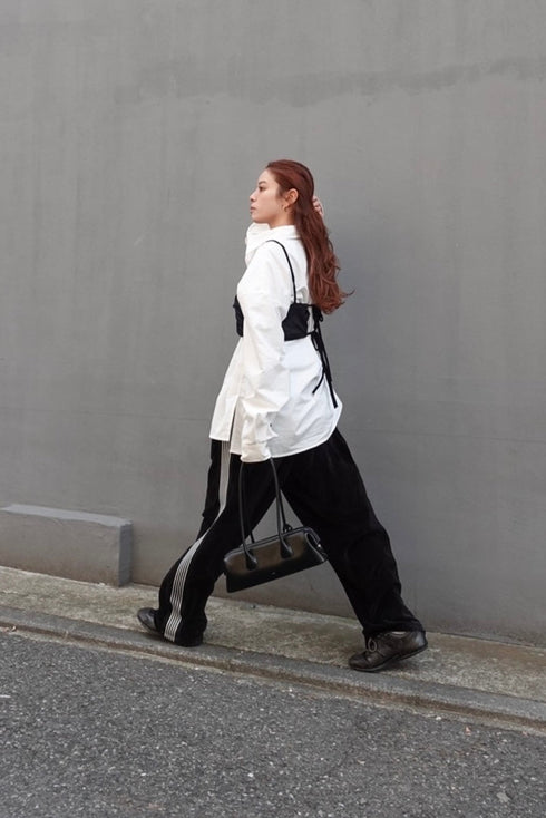 ベロアラインルーズパンツ